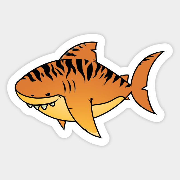 Tiger shark Sticker by mangulica